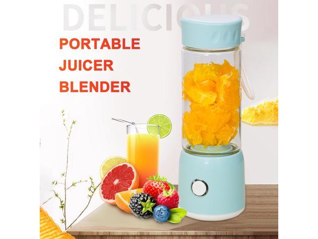 Portable Juicer Blender USB Travel Juice Cup Baby Food Mixing Machince with Powerful Motor 2500mAh Rechargeable Battery 350mL Bottle