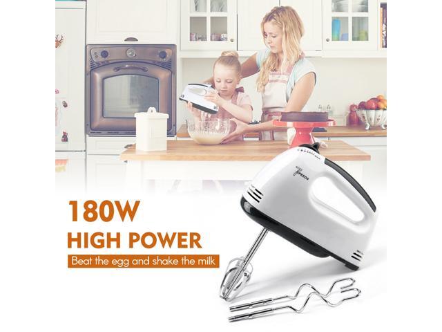 7 Gear Electric Egg Beater Automatic Hand Mixer Blender Plastics Rotating Push Whisks Whipped Cream Mixer Stirrer(110V)