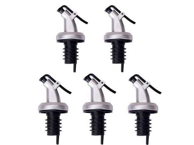 Wine Bottle Pourer Stainless Steel Olive Oil Vinegar Tapered Stopper Spout Suitable for Wine Bottle Olive Oil Vinegar Bottle