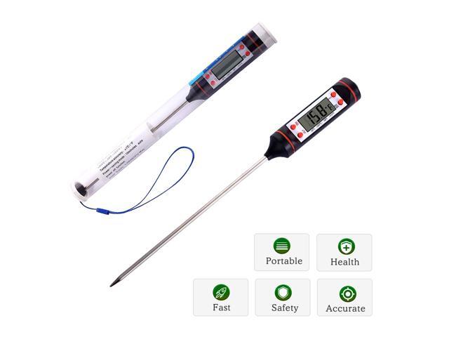 Thermometer Instant Read Digital Cooking Thermometer Candy Super Long Probe Kitchen BBQ Grill Smoker Meat Oil Milk Yogurt Temperature