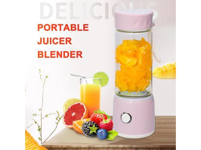 Portable Juicer Blender USB Travel Juice Cup Baby Food Mixing Machince with Powerful Motor 2500mAh Rechargeable Battery 350mL Bottle