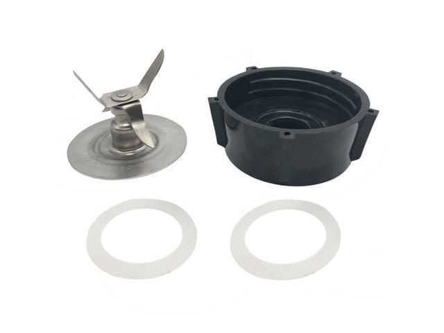 4-blade Ice Crusher + Blender Jar Base + 2Pcs Rubber O-Ring Gaskets Replacement Parts Replacement for Oster Blender
