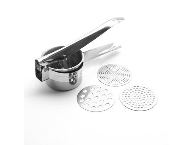 Stainless Steel Potato Ricer Masher Fruit Food Ricer Manual Juicer Squeezer Manual Masher for Potatoes Fruits Vegetables Baby Food Supplement