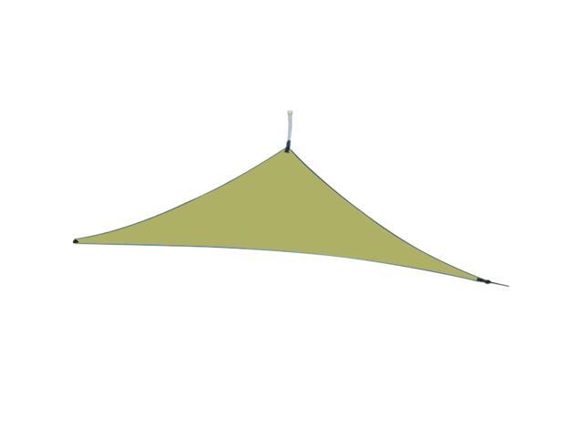 13ft Rain Fly UV Resistant Sun Shade Sail Canopy Waterproof Heavy Duty Triangle 210T Polyester Awning Sand Sunshade for Outdoor Patio Garden