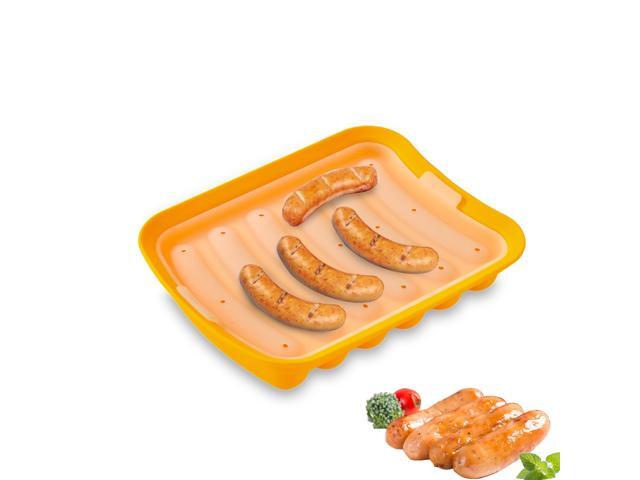 Silicone Sausage Mold Non-Stick Hot Dog Mold Finger Shaped Molds DIY Homemade Sausage Child Food Supplement Baking Utensils for Oven and Microwave