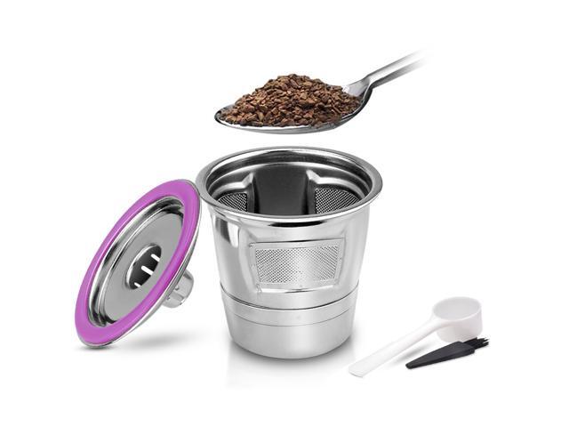 Stainless Steel Coffee Capsules Coffee Filters Cup Reusable Refillable Coffee Capsule Coffer Set for Keurig 20 10 Mini Plus
