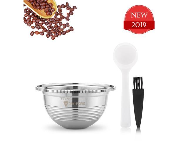 Stainless Steel Coffee Capsules Vertuoline Pod Filters Cup 70ml Brewing Volume Reusable Refillable Coffee Capsule Coffer Set for Nespresso