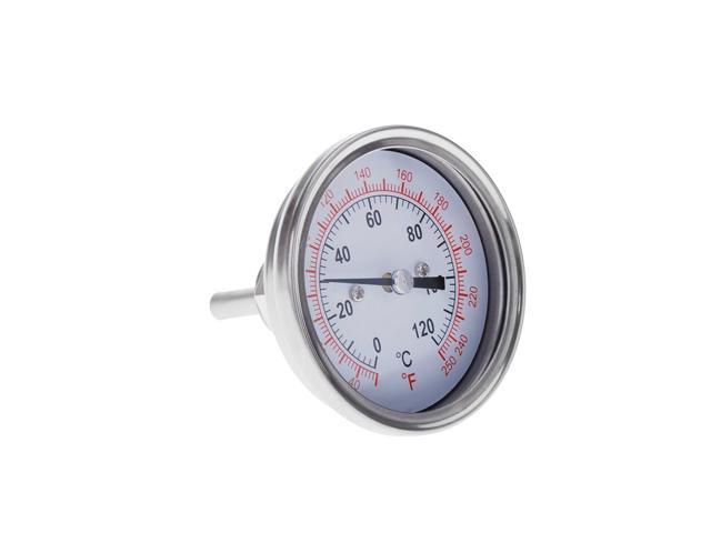 0-120? Stainless Steel Analog Thermometer Gauge for Oven Grill BBQ Dual Scale