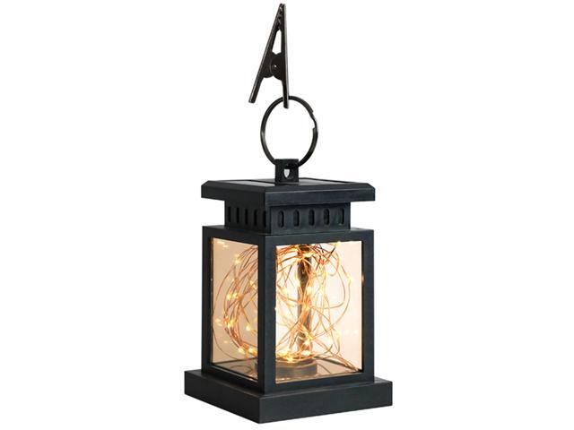 LED Solar Lights Garden Lights Hanging Lantern Star Candle Shape LED Lamp Pathway Walkway Lawn Patio Backyard Lighting Outdoor Waterproof Landscape