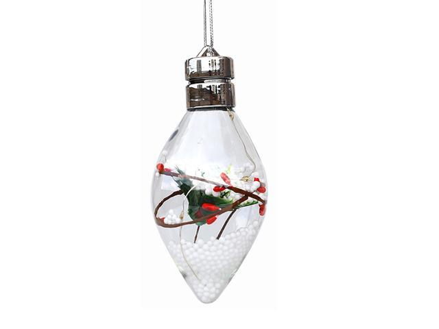 LEDs Fairy Lights Warm White Bulb Shaped Decorative Hanging Lights Waterproof Garden Patio Landscape Backyard Lighting for Wedding Party Christmas