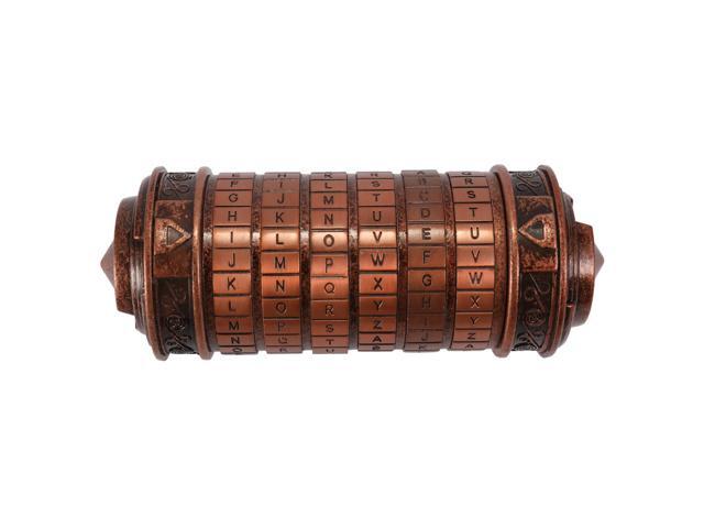 Retro Birthday Valentine Gift Box Cylinder Lockbox Da Vinci Code Alphabet Locks