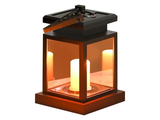 LED Solar Lights Garden Lights Hanging Lantern Star Candle Shape LED Lamp Pathway Walkway Lawn Patio Backyard Lighting Outdoor Waterproof Landscape
