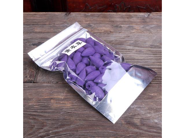 50pcs/bag Natural Sandalwood Backflow Incense Smoke Buddhism Pagoda Tower Indoor Hollow Cones Health Aroma Air Purifying Freshener Aromatherapy