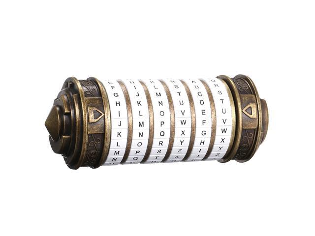 Retro Birthday Valentine Gift Box Cylinder Lockbox Da Vinci Code Alphabet Locks