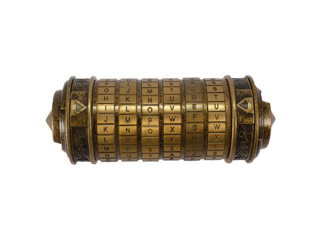Retro Birthday Valentine Gift Box Cylinder Lockbox Da Vinci Code Alphabet Locks