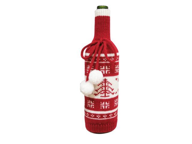 Christmas Wine Bottle Cover Wine Bottle Holders Mini Santa Wine Bottle Cover Table Decor Gift Thanksgiving Day Holiday Festivals Dinner Decor