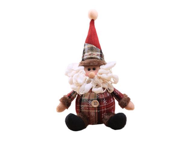 Christmas Plush Dolls Christmas Snowman Santa Plush Toy Soft Plush Stuffed Xmas Figurine Decorations Home Ornament Decoration Toys for Kids
