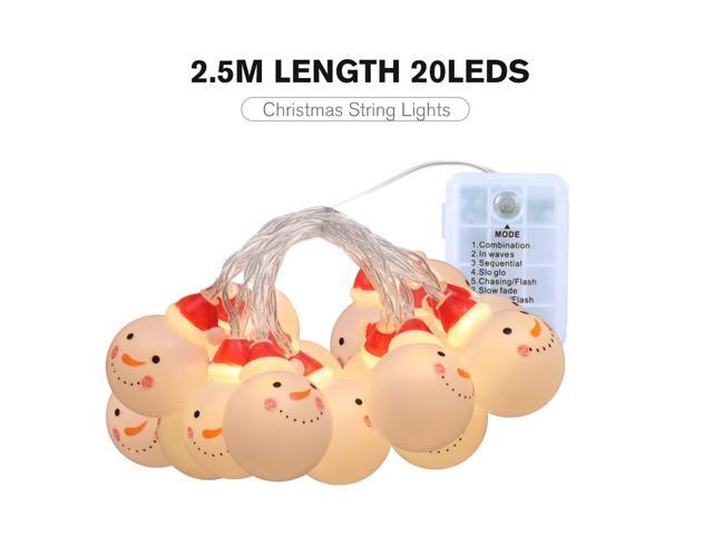 20 LED String Lights Christmas Led String Lights Xmas Decor for Indoor Outdoor Party Christmas Tree Warm White Light