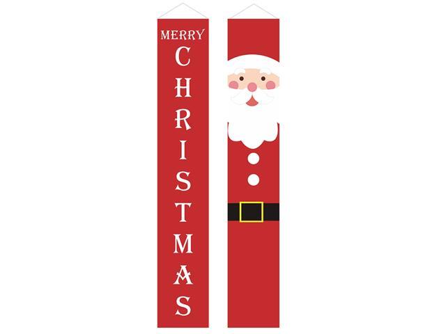 Christmas Porch Sign Merry Christmas Banner Christmas Decoration Set Outdoor Indoor Christmas Hanging Decor for Wonderland Party Decoration Xmas