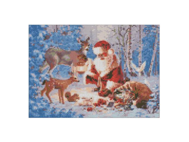 Christmas DIY 5D Diamond Painting Kit 12*16 Inch/30 * 40cm DIY Full Drill Diamond Painting Santa Snowman Pattern Resin Rhinestone Mosaic Embroidery