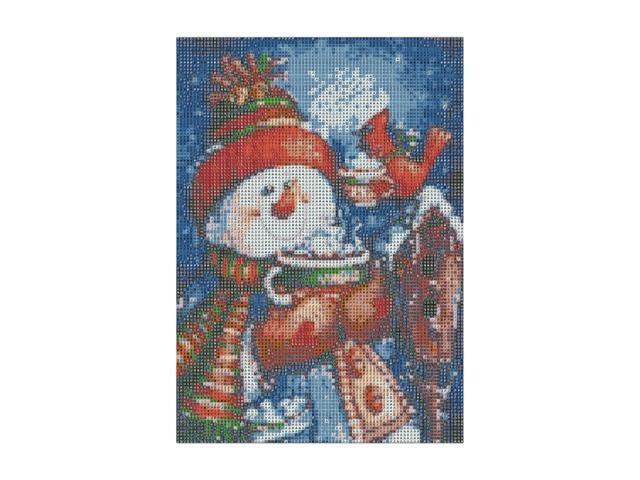 12*16 Inch Christmas DIY 5D Diamond Painting Kit Full Drill Diamond Painting Santa Snowman Pattern Resin Rhinestone Mosaic Embroidery Cross Stitch