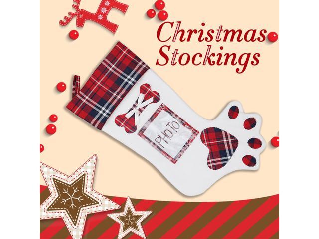 Christmas New Style Creative Dog Claw Christmas Tree Pendant Christmas Decoration Christmas Socks Gift Bag For Christmas Party Decorating