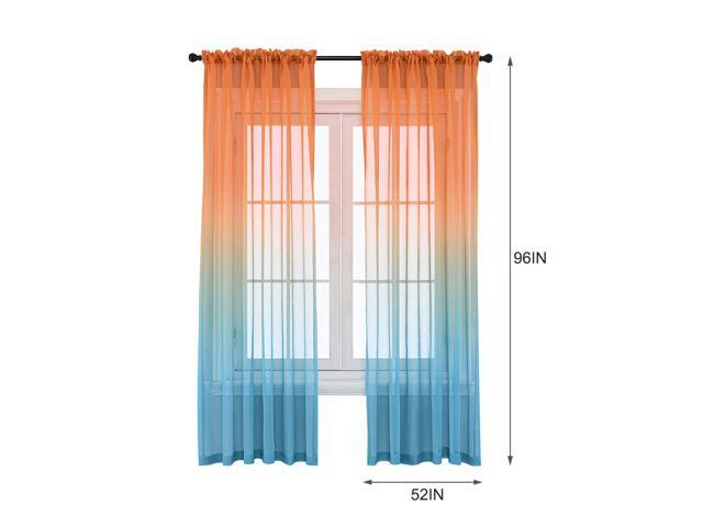 Semi Blackout Curtains 2 Panel Modern Curtains Room Darkening Thermal Insulated Design Grommet Window for Bedroom Living Room(55*102in)