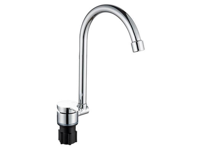 Foldable Faucet for Motorhome 360°Rotation Kitchen Faucet Sink High Arch Single-Handle Water Taps with Cold & Hot Water Inlet Hose Copper Swivel