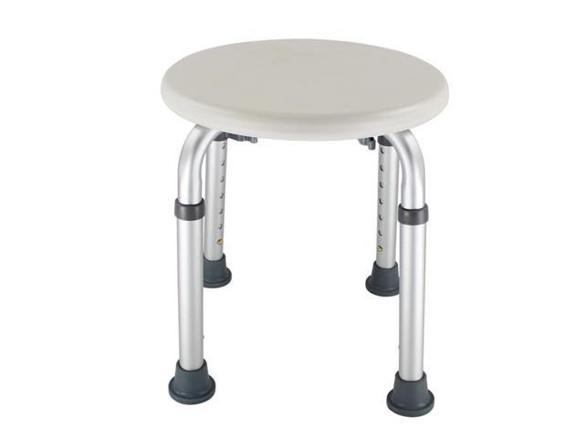 Bathroom Shower Bench Adjustable Height Shower Tub Stool Lightweight Bath Shower Seat Anti-slip Shower Chair for Disabled Elderly Pregnant Women