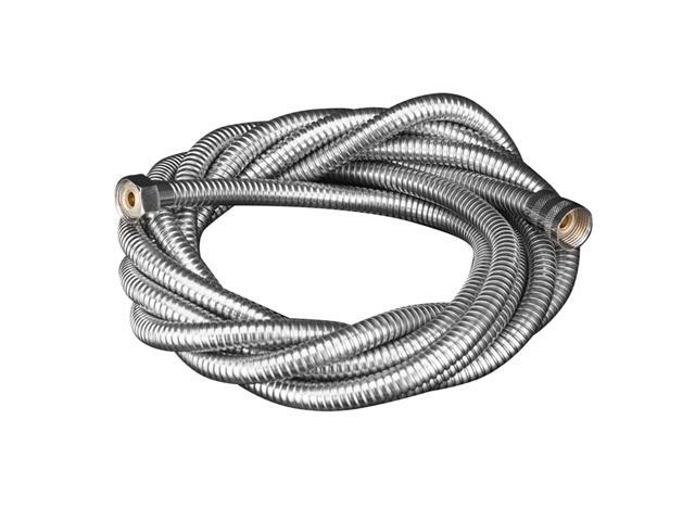 G1/2 Shower Hose Stainless Steel Tube Flexible Extra Long Shower Hose Anti-Kink Bathroom Bidet Sprayer Hose Explosion-proof Handheld Shower Head