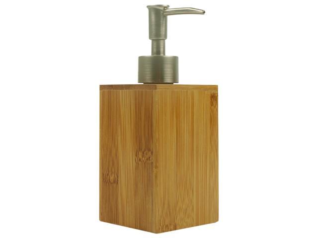 220mL Bathroom Soap Dispenser Lotion Shampoo Dispenser Bottle Holder Kitchen Bamboo Liquid Hand Soap Dispenser Pump