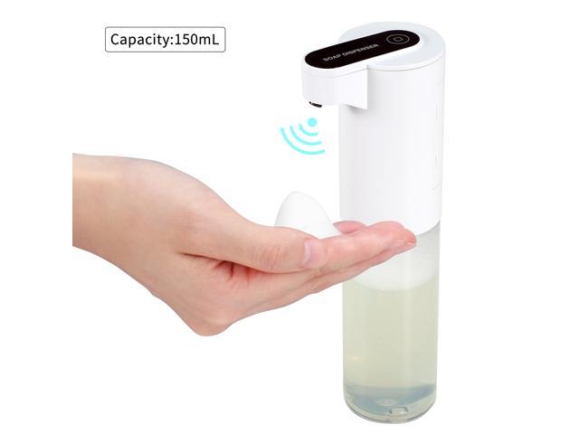 150mL Touchless Foaming Soap Dispenser Sanitary Automatic Foam Soap Dispenser Infrared Hand-free Foam Lotion Gel Auto Hand Soap Dispenser for Home