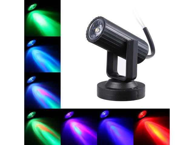 AC85-265V 1W LED Mini Spot Lamp Stage Lighting Fixture Portable for Home Party Decoration Deco DJ Show Bar Pub Club Concert