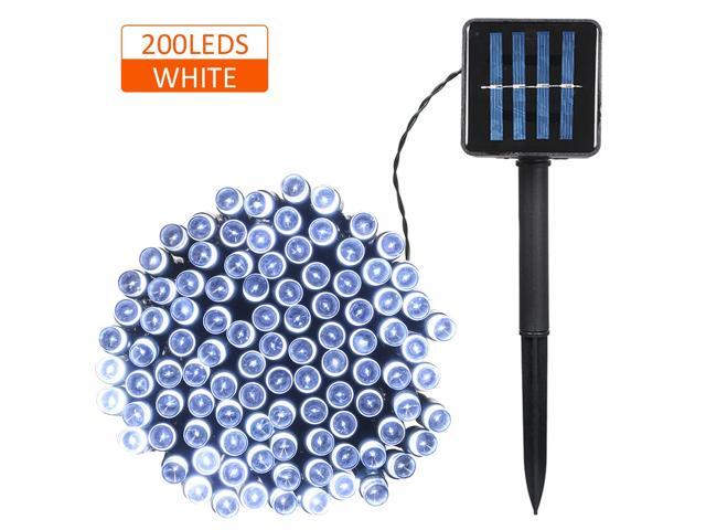 Solar Powered String Light 100/200 LEDs 2 Lighting Modes Christmas Lights IP65 Water-resistant Outdoor Hanging Fairy Lighting for Holiday Party