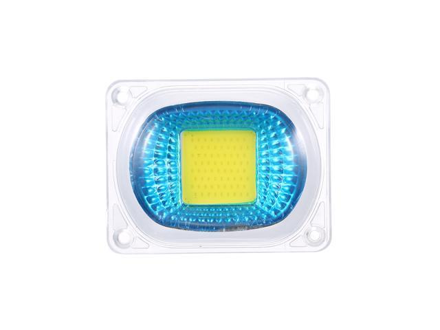AC220V 50W White High Power 60*40mm COB LED Light Chip with Lens Integration Lamp Kit Set for Flood Project Portable Light Aquarium Fish Tank