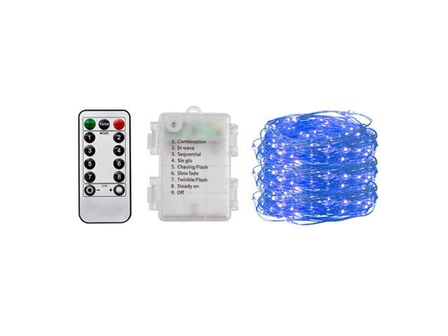 Outdoor Christmas Led Fairy String Lights Garden Home Party Wedding Festival Decorations Waterproof String Lamp with Battety-Box & Remote Control
