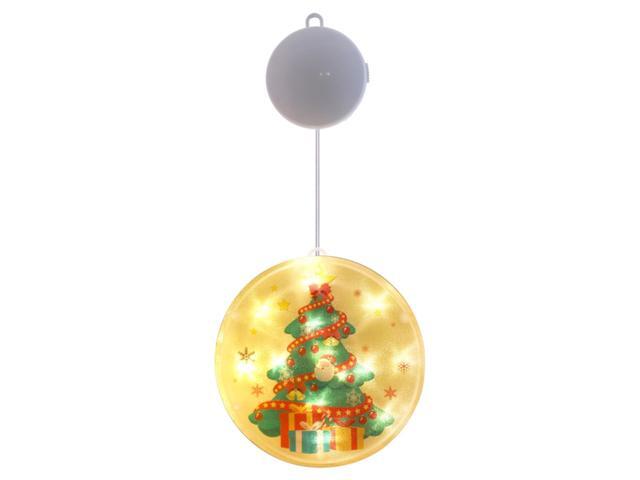 Led Sucker Decorative Lights Christmas Lamp Festive Christmas Battery Lights Window Star Lights Atmosphere Arrangement Light String 6 Styles Avaialble
