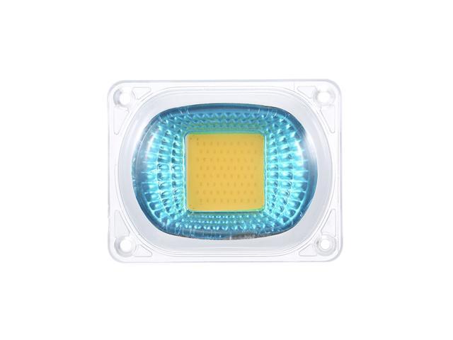 AC220V 50W Warm White High Power 60*40mm COB LED Light Chip with Lens Integration Lamp Kit Set for Flood Project Portable Light Aquarium Fish Tank