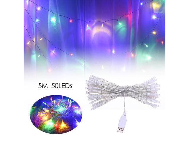 Fairy Lamp USB 50LEDs Ball String Light Decorative Lights for Christmas Wedding Home