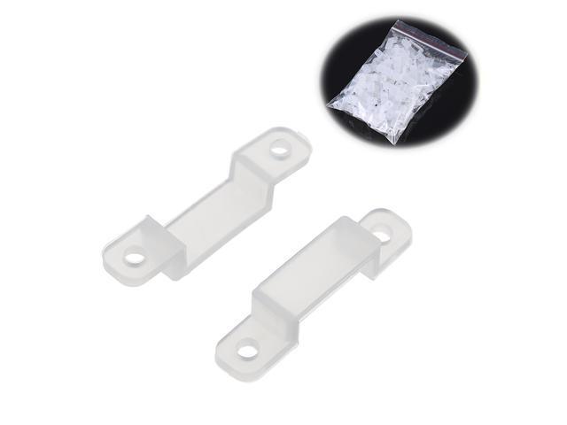 Translucent Fastener Clips Flexible Mounting Fixer for Fixing LED Strip Lights 5050 5730 3528 2835