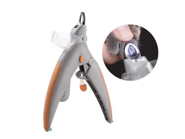 Illuminated Cat Pet Nail Clippers Cat Claw Trimmer Cat Nail Scissor Cat Nail Cutter Features LED Light 5X Magnification