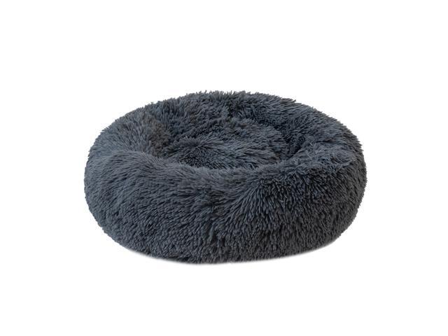 Round Plush Cat Bed Dog House Puppy Cushion Portable Warm Soft Comfortable Kennel