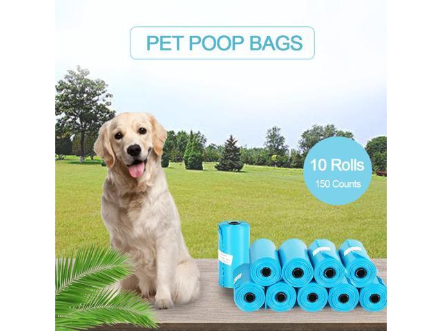 Disposable Pet Poop Bags 10 Rolls 150 Counts Dog Poop Bags Eco-Friendly Biodegradable Compostable Dog Waste Bags for Dogs Doggie Cats Pet Poop Refill