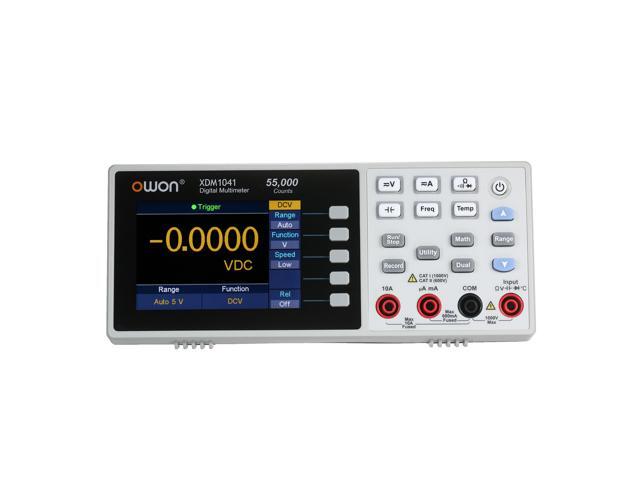 Owon 55000 Counts Digital Multimeter High Accuracy Universal Meter with 37-inch TFT LCD Screen with Backlight Multifunctional Ammeter AC/DC