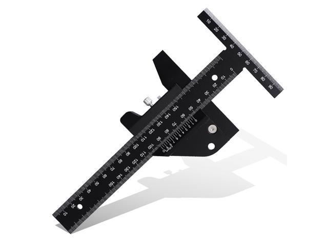 Aluminum Alloy T Drawing Detachable Measuring Ruler Multifunctional DIY Rulers Woodworking Utiltiy Tools