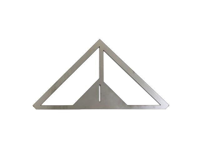 Multifunction Floor Drain Ruler Stainless Steel Thicken 45° Angle Tile Triangle-Ruler Flower Patterns Bricklayer Bathroom Measuring Tool