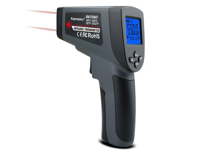 Digital Thermometer Two Laserlines Non-Contact Object Temperature Measurement Tool Handheld? ? Switchable Measuring Device with Data Hold Low