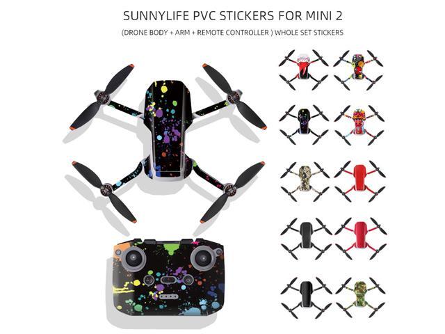 Compatible with DJI Mavic Mini 2 RC Drone Stickers Decoration Waterproof Decal Skin Controller Sticker