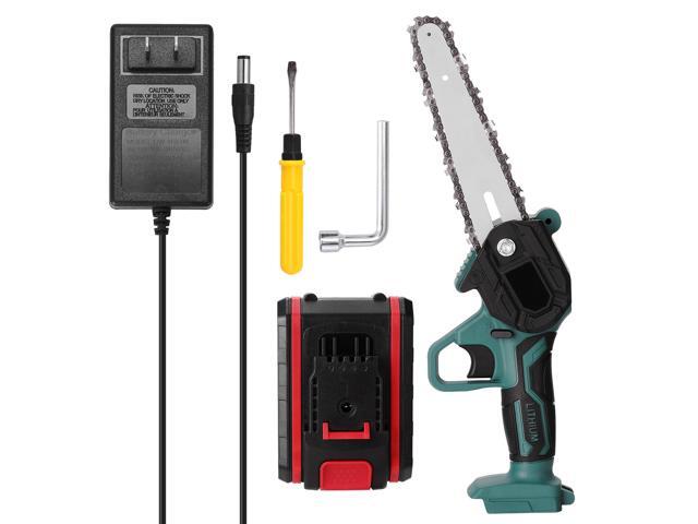 21V Portable Mini Electric Pruning Saw Rechargeable Small Wood Spliting Chainsaw One-handed Woodworking Tool for Garden Orchard Branch Clip