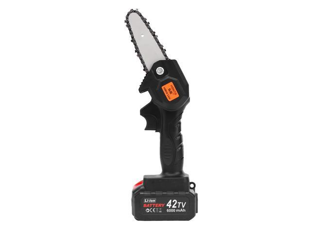 4-In Mini Chainsaw Cordless Pruning Saw 21V 60A Rechargeable Portable Electric Saw One-Hand Lightweight Pruning Shears Chainsaw for Garden Tree